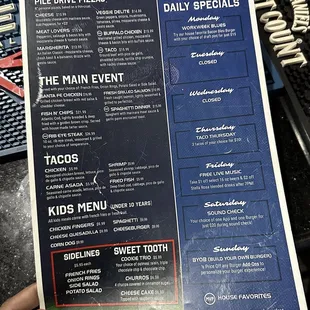 Menu (Back)