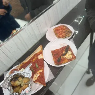 The Margherita Pizza Grandma Pizza Bruschetta Square Pizza (Vegan) Garlic Knots