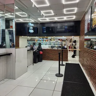 the inside of the restaurant