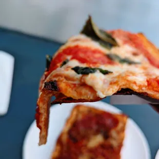 Margherita Slice - so thin!