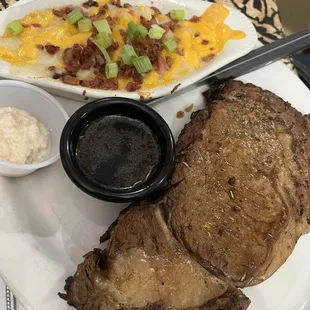 Prime Rib &amp; Twice Baked Mashed Potatoes