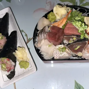 sashimi, sushi and sashimi, food, sushi