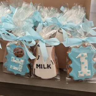 Cookies for first birthday party with the theme One Sweet Cookie