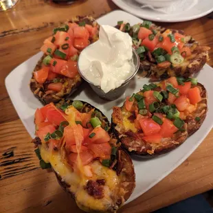 Potato Skins for $10.