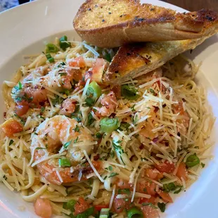 Spicy Shrimp Scampi on special for dinner