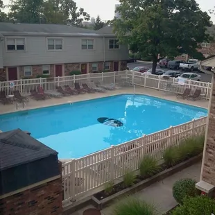 Nice pool for hot summer days.
