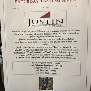 Tasting series