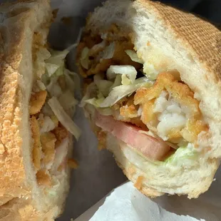 Catfish poboy