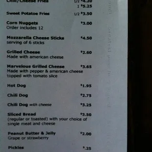 Sandwiches and sides