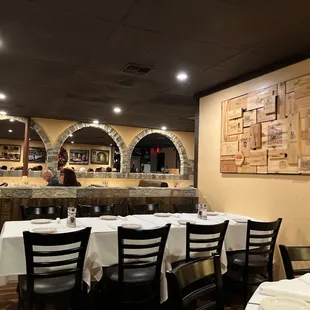 the dining room of a restaurant