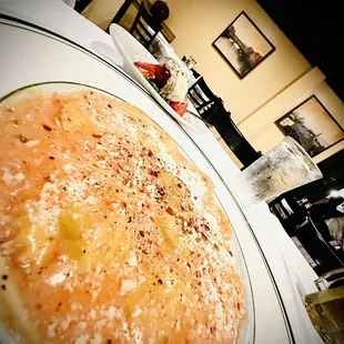 a plate of food on a table