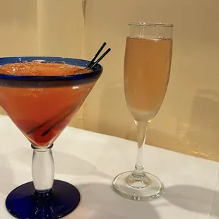 Margarita and Bellini