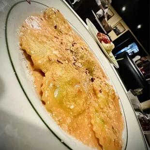 a plate of food on a table