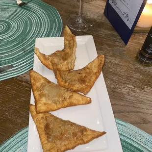 Pastel (Brazilian) off menu gift from the waiter/chef