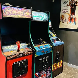 A few of the coin-op games offered.