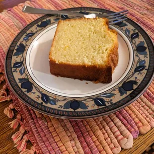 This is the olive oil cake that I beg my co-worker who lives in Charlotte to bring me whenever she's coming to NYC
