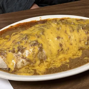 All meat Deluxe Burrito...only if you are big enough