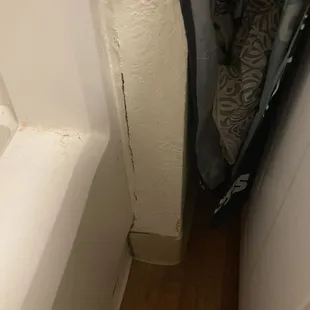 There was water damage in the wall next to the electrical