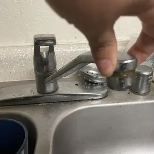 The faucet was loose
