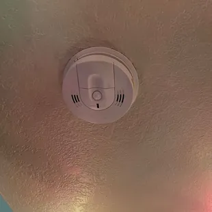 Smoke detector battery never gets changed.