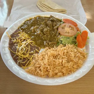 Chile Verde Plate
