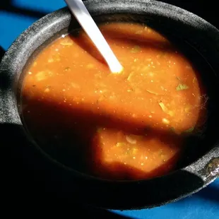 The salsa was thin but had a nice heat finish.