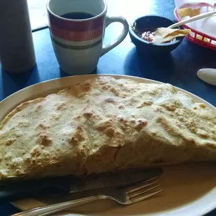 Tlayuda enorme y delicioso.