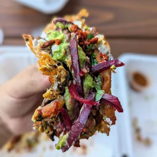 Ranchera asada.. Add the hibiscus onions.