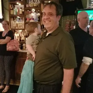 Rick Hritz, manager, Bartender &amp; His grandson stopped nu!