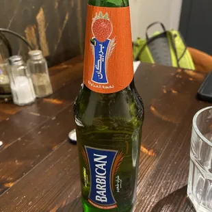a bottle of beer on a table
