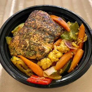 Salmon and Vegetables