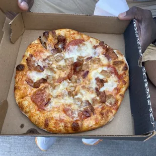 Meat lovers pizza