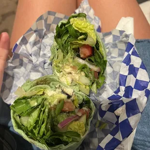Greek avocado wrap