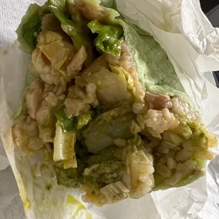 Couldn&apos;t find my avocado. Burrito was ok tasting though.