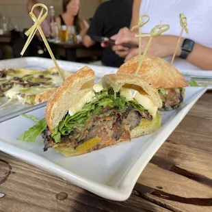 Summer eggplant sando