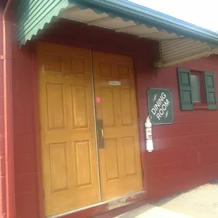 the front door and entrance