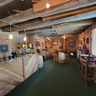 the interior of the tasting room