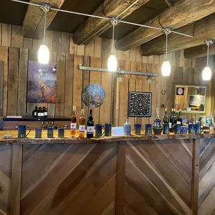 Behind the bar