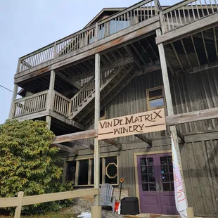 the front of the building