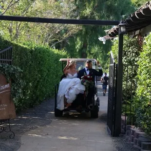 Even on the golf cart... So many photo spots on this property.