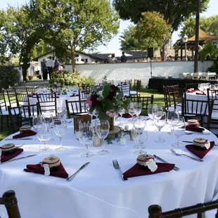 I recommend going with the Chiavari Chairs, it's a little upgrade, but worth it. I love they way they look.