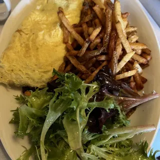 Mushroom and Gruyere Cheese Omelette