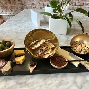 Charcuterie board &amp; Pinot Noir