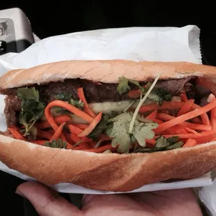 Beef banh mi no jalapeño