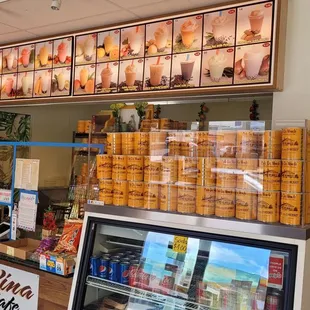 a display of wine and pastries