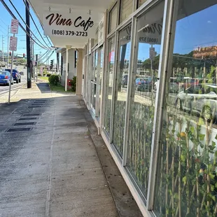 the outside of the building