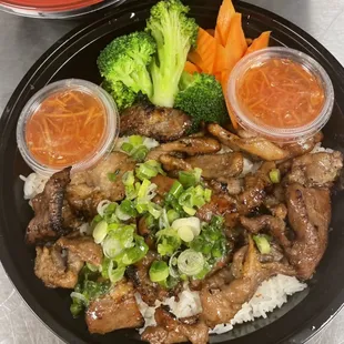 Grilled Pork Rice Platter