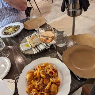 Vongole and amatriciana