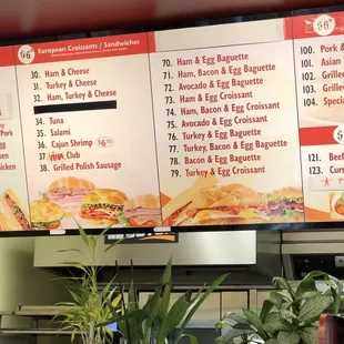 Menu part 2