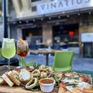 $40 Apericena special: 
-Flatbread Margherita
-Frittura Mista 
-Sicilian Meatballs
-Crostini Bread
-2 Drinks of Choice (wine or spritz)